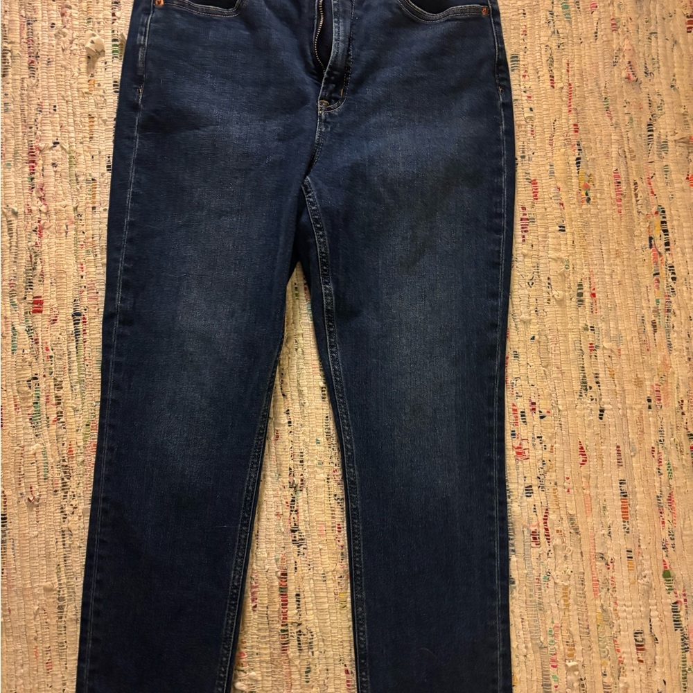GAP Women's Straight Leg Jeans - Dark Blue